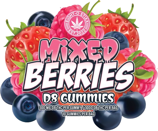 Eight-O Stixx - Delta 8 - Gummies & Edibles (25mg x 10) - MK Distro