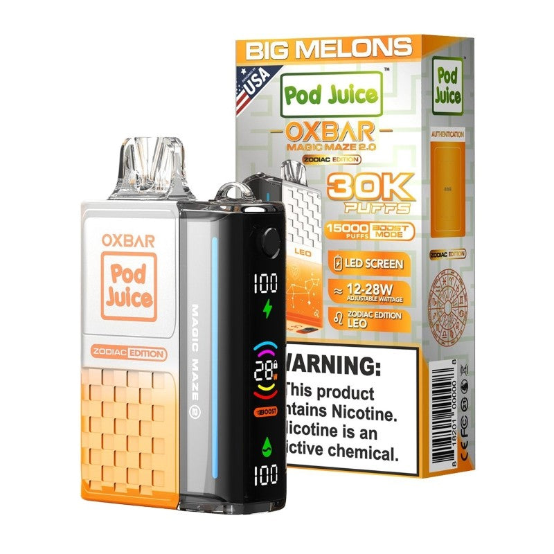 Oxbar x Pod Juice Magic Maze 2 - Disposable Vapes (5% - 30,000 Puffs) - Box of 5 - MK Distro
