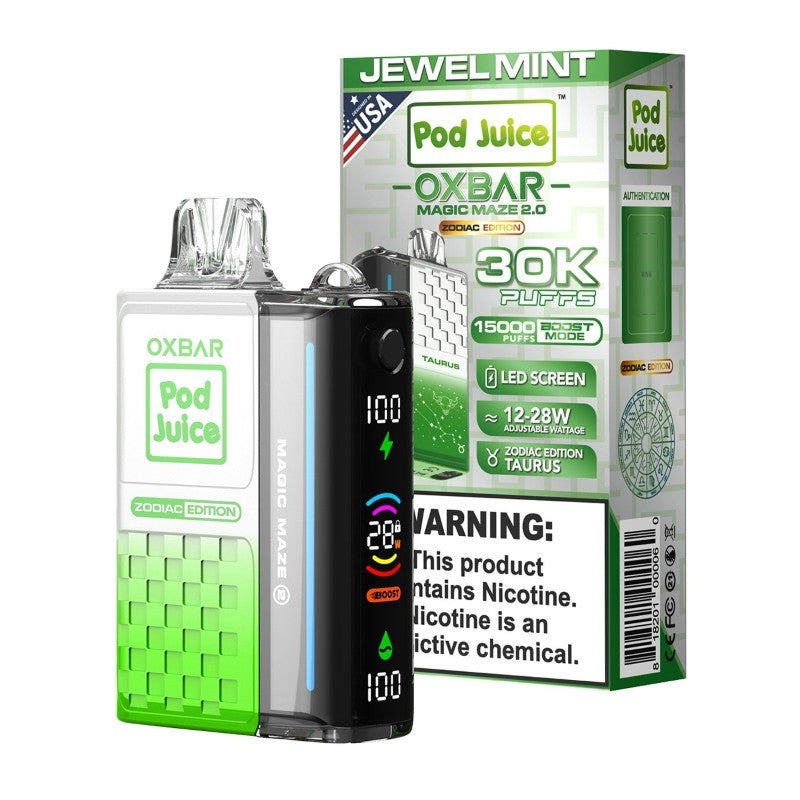 Oxbar x Pod Juice Magic Maze 2 - Disposable Vapes (5% - 30,000 Puffs) - Box of 5 - MK Distro