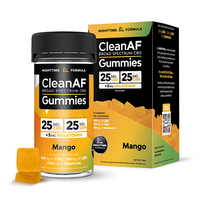 Clean AF - Broad Spectrum CBD Gummies (25mg CBD + 25mg CBN + 5mg Melatonin) - MK Distro