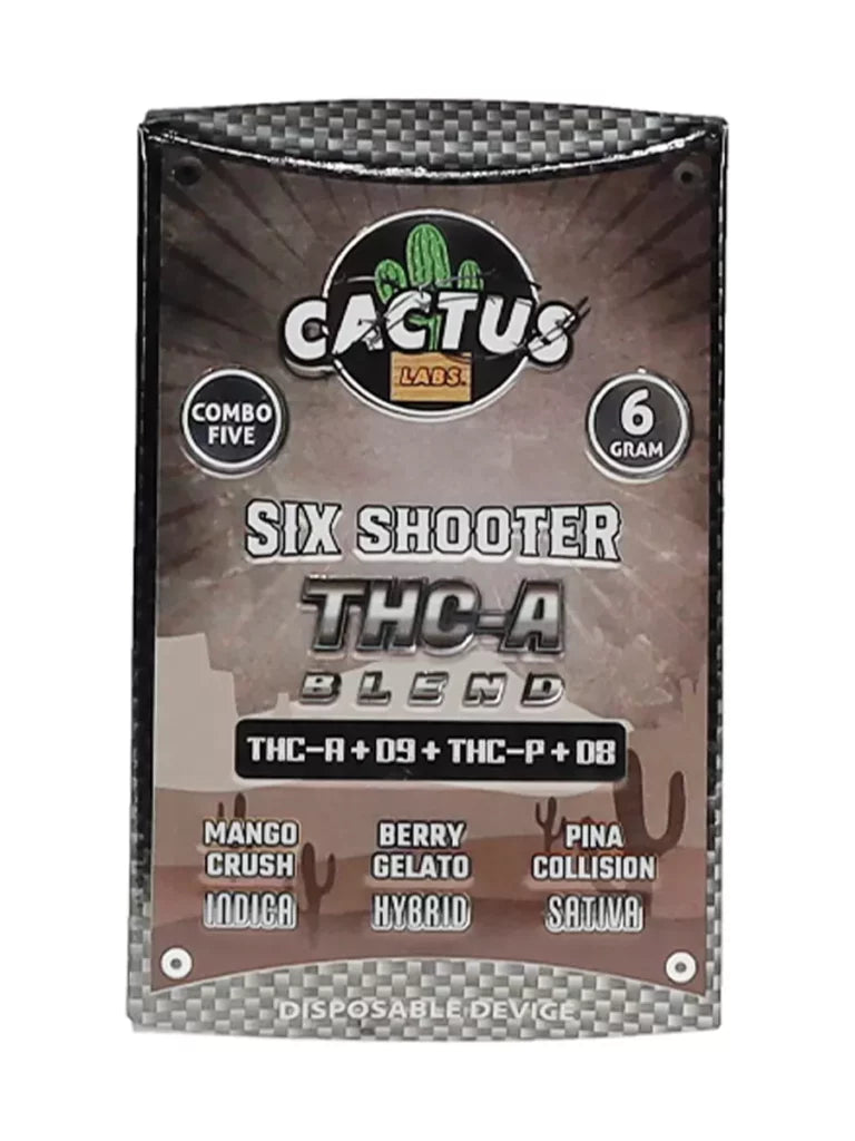 Cactus D6+D8+D9+D10+D11 5D Blend - Hemp Disposable (6g x 5) - MK Distro
