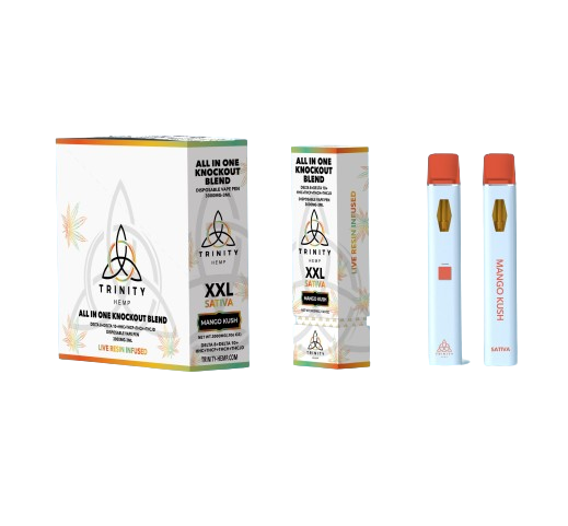 Trinity - XXL All in one KnockOut Blend (D8 + D10 + D11 + HHC + THC-P + THC-H + THC-JD + THCA SAUCE) - Hemp Disposables (3g x 5) - MK Distro
