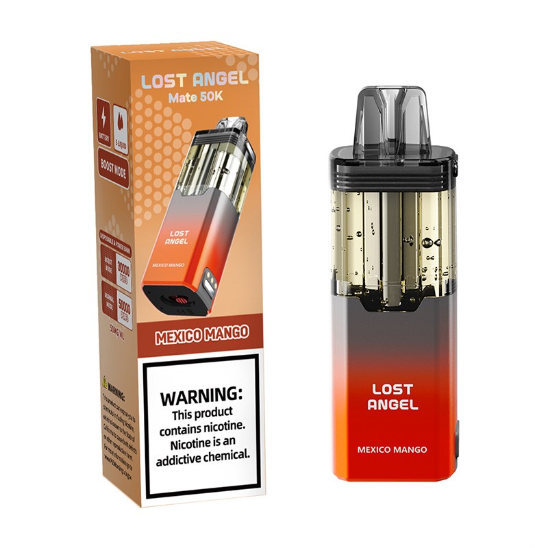 Lost Angel Mate - BUILT IN USA Disposable Pod (5% - 50,000 Puffs) - Box of 5 (TEXAS COMPLIANT)