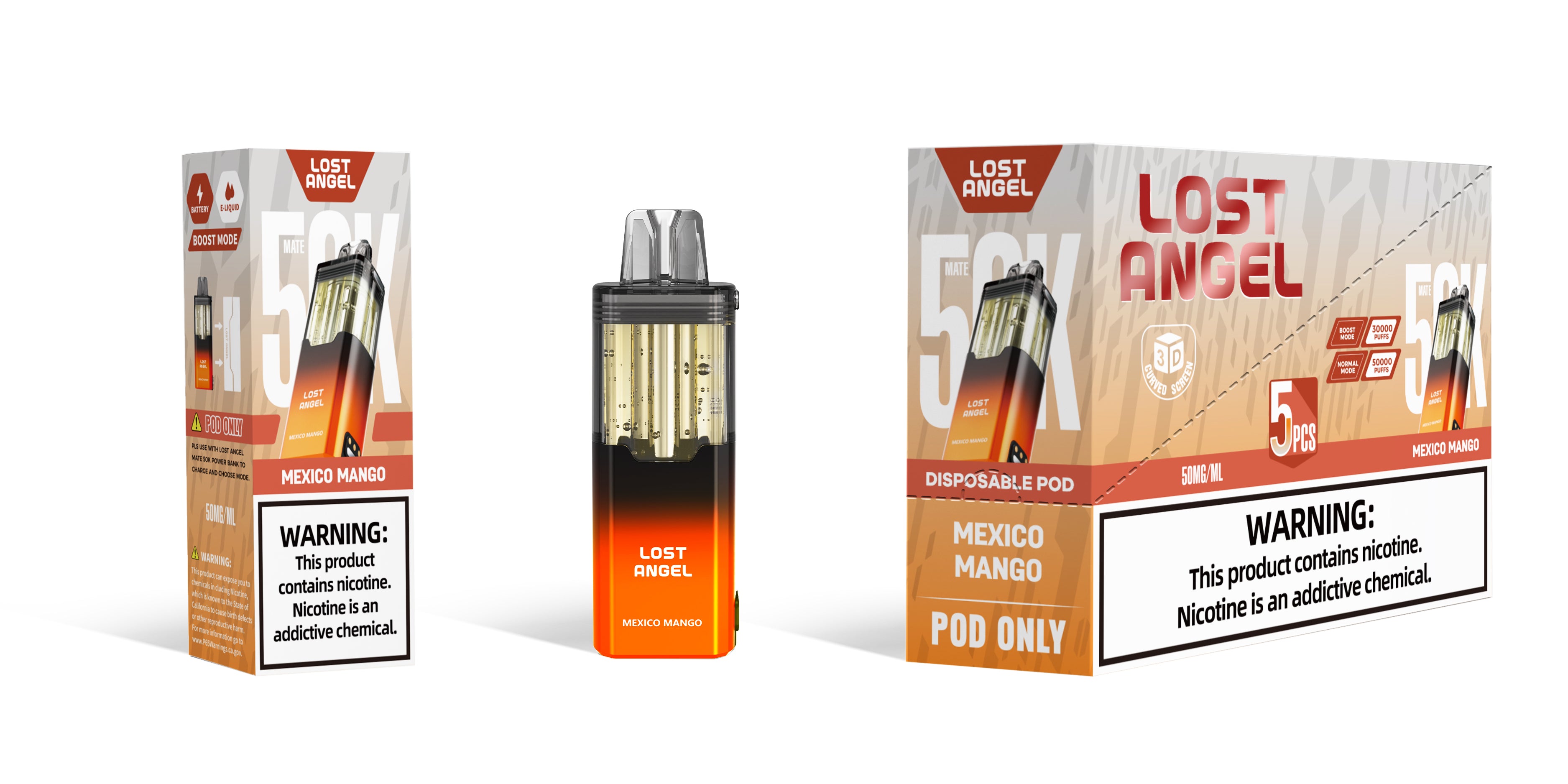 Lost Angel 50k POD - Disposable Vape (5%) (Box of 5)