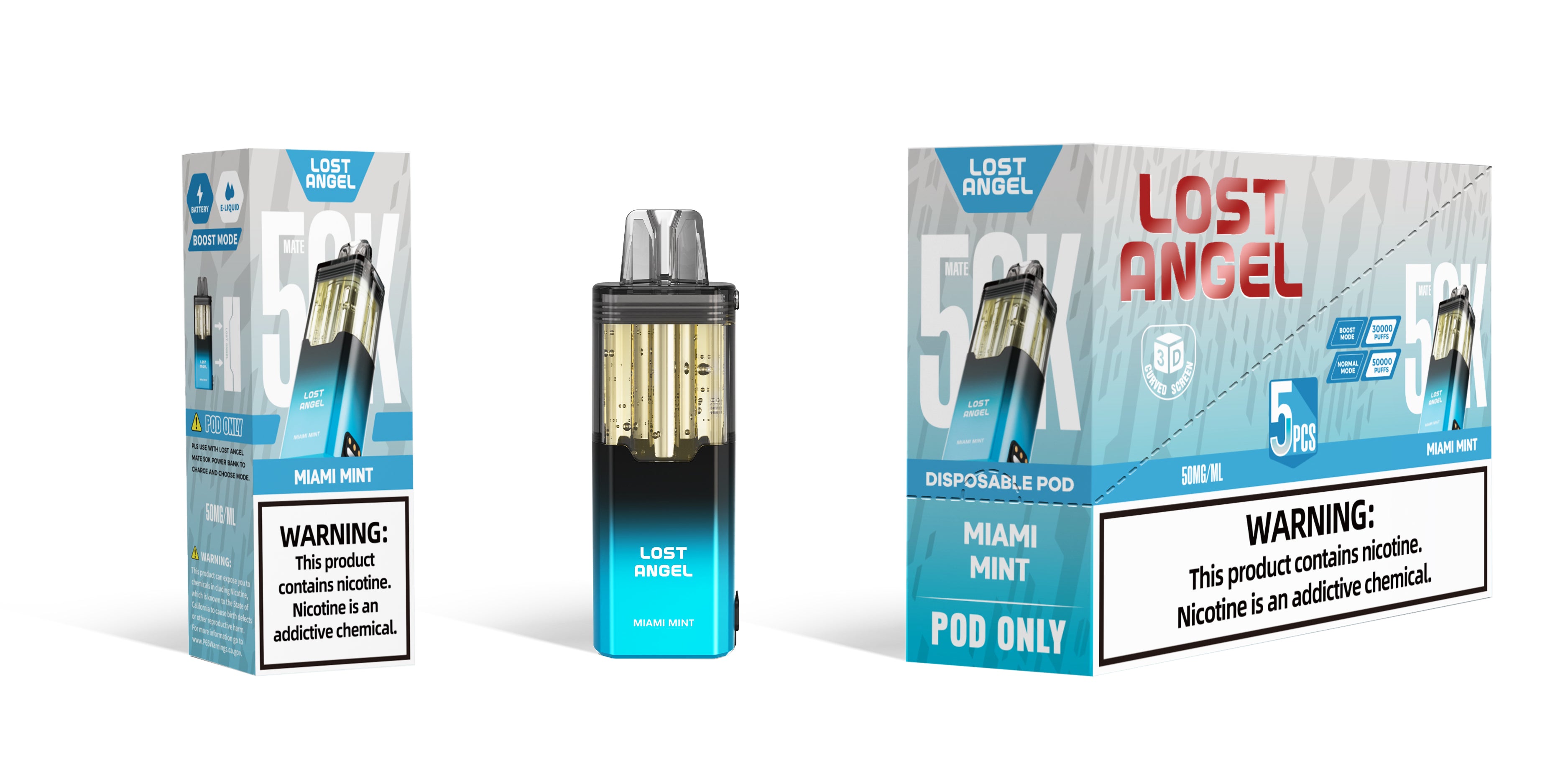 Lost Angel 50k POD - Disposable Vape (5%) (Box of 5)