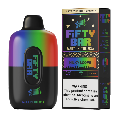 HiddenHills x Fifty Bar - Disposable Vape (5% - 6,500 Puffs) - Single - MK Distro