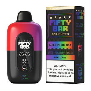 Fifty Bar - Built In The USA - Disposable Vape (5% - 20,000 Puffs) - Box of 5