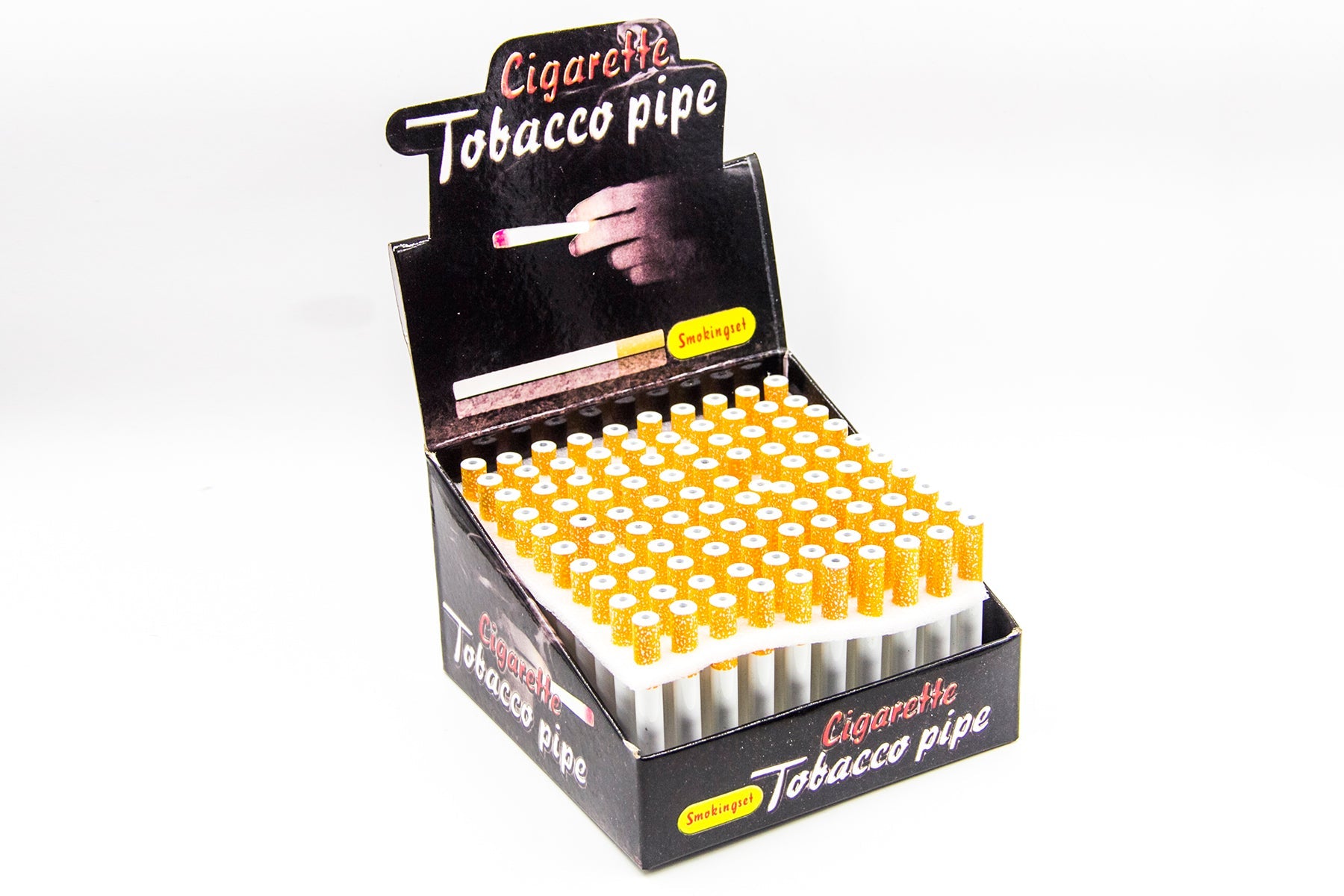 Cigarette Metal Tobacco Pipes (FW-33338) - Box of 100 - MK Distro