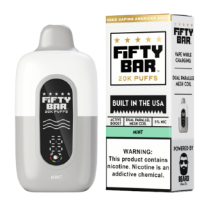 Fifty Bar 20K - Disposable Vape (5%) (Box of 5) - MK Distro