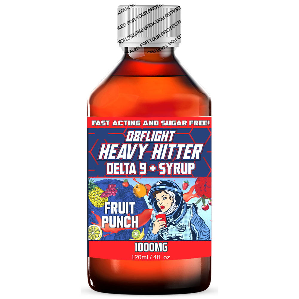 D8Flight - Heavy Hitter (Delta9 + Syrup) - Hemp Syrup (1000mg) - MK Distro