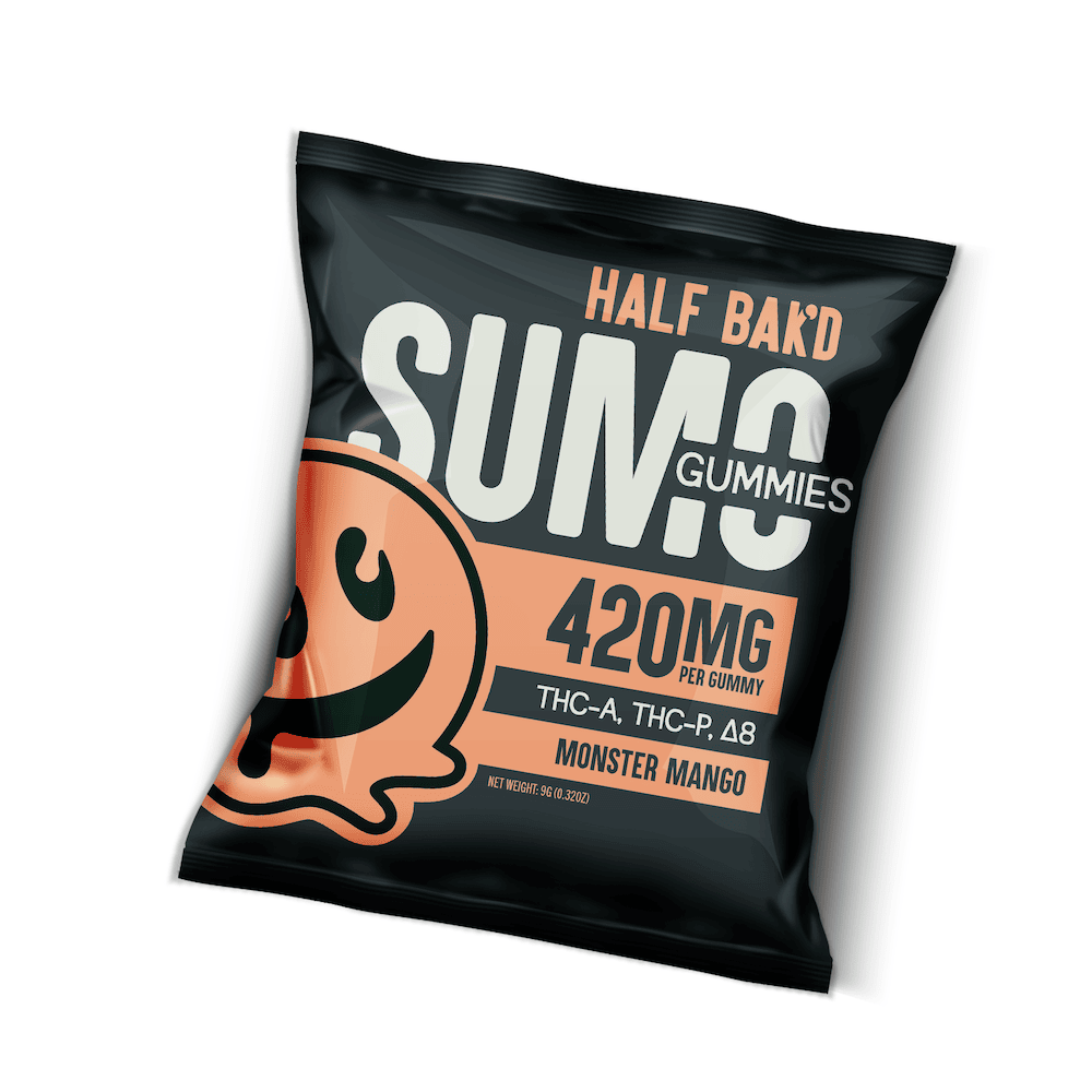 Half Bak'd - Sumo Gummies (THC-A + THC-P) - Delta Gummies (420mg x 30 Gummies) - MK Distro