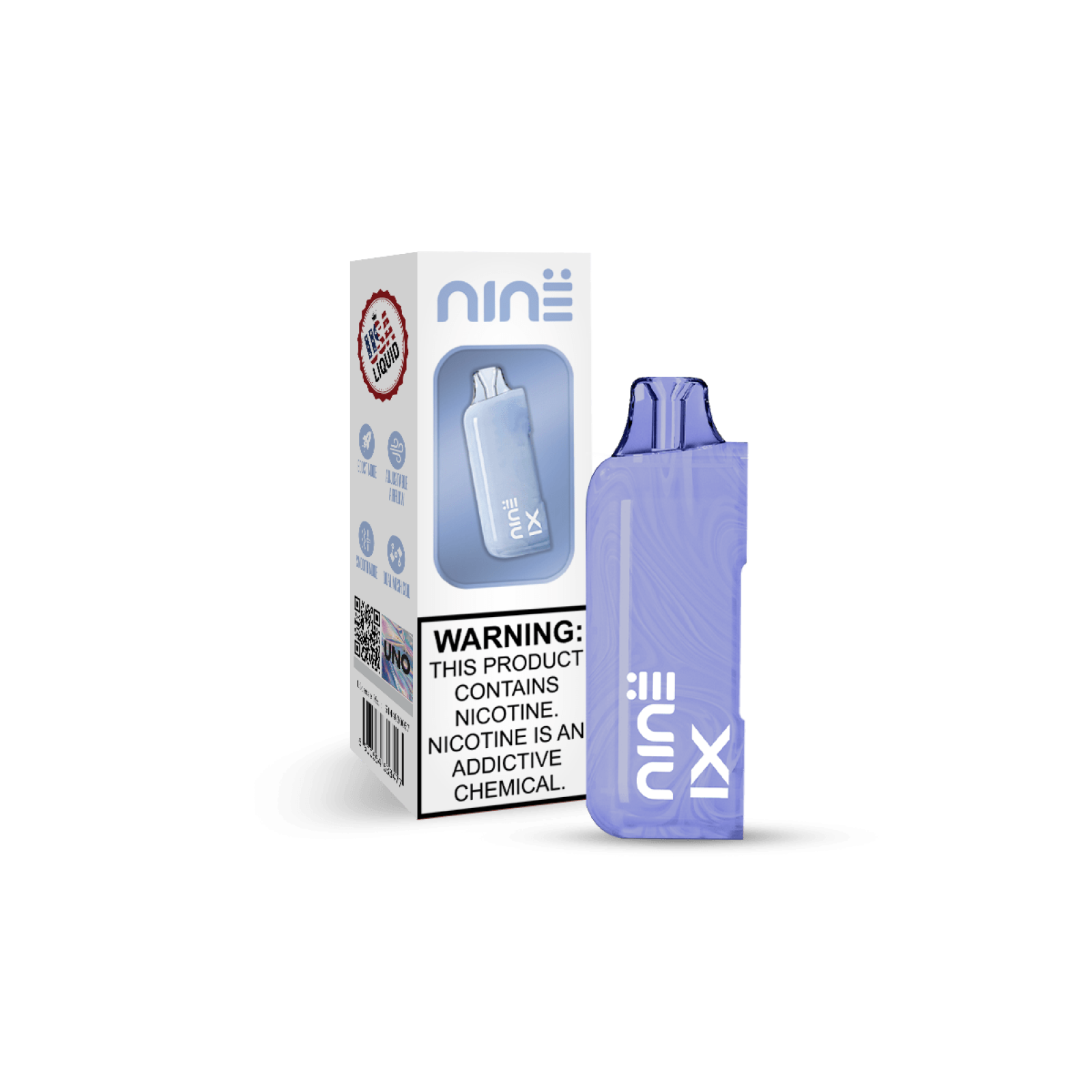 Uno Nine Pod - (TC)Disposable Vape (5% - 30,000 Puffs) - Box of 5 (TEXAS COMPLIANT)