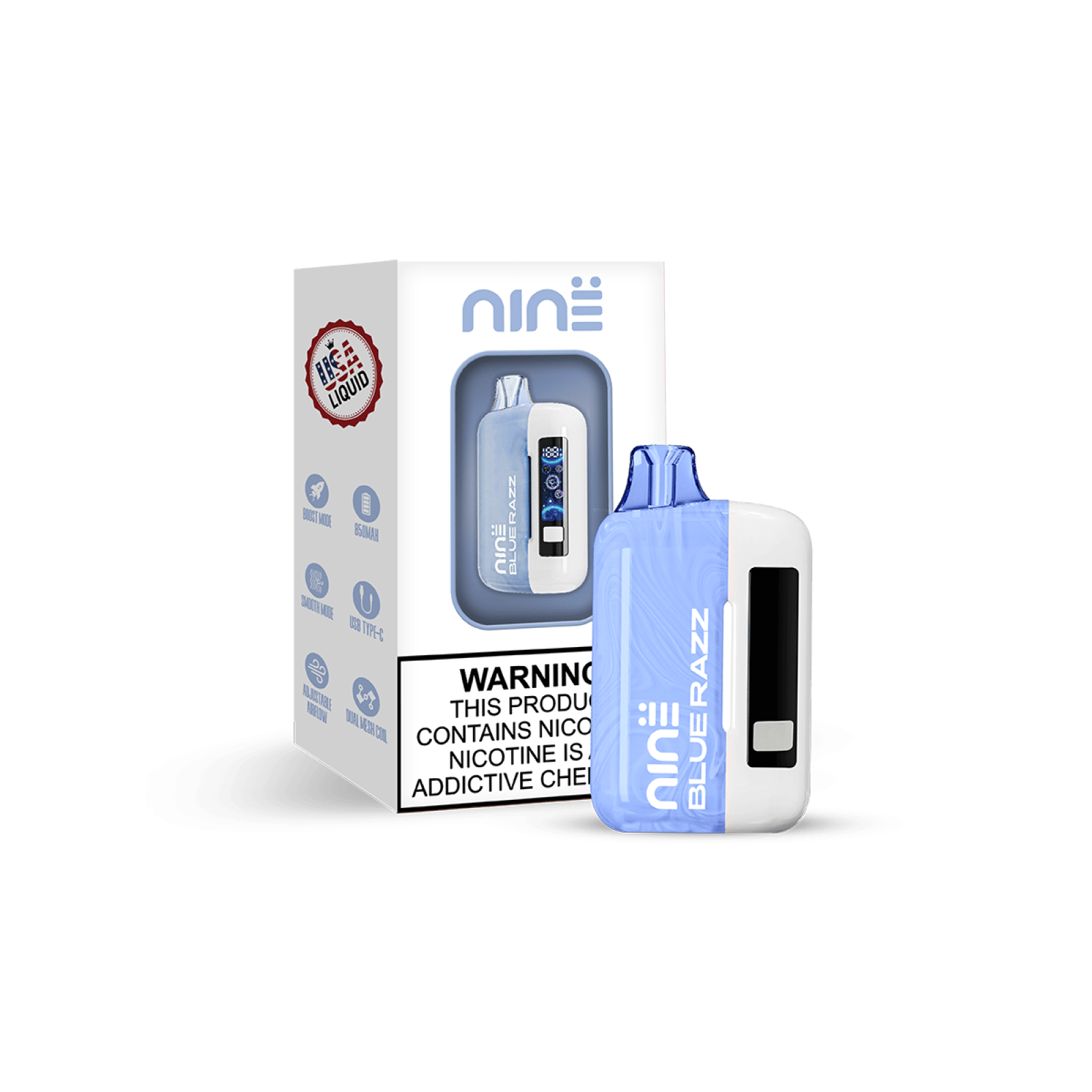 Uno Nine Kit - (TC)Disposable Vape (5% - 30,000 Puffs) - Box of 5 (TEXAS COMPLIANT)