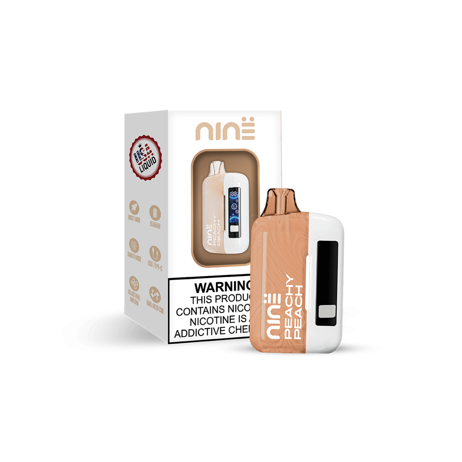 Uno Nine Kit - (TC)Disposable Vape (5% - 30,000 Puffs) - Box of 5 (TEXAS COMPLIANT)
