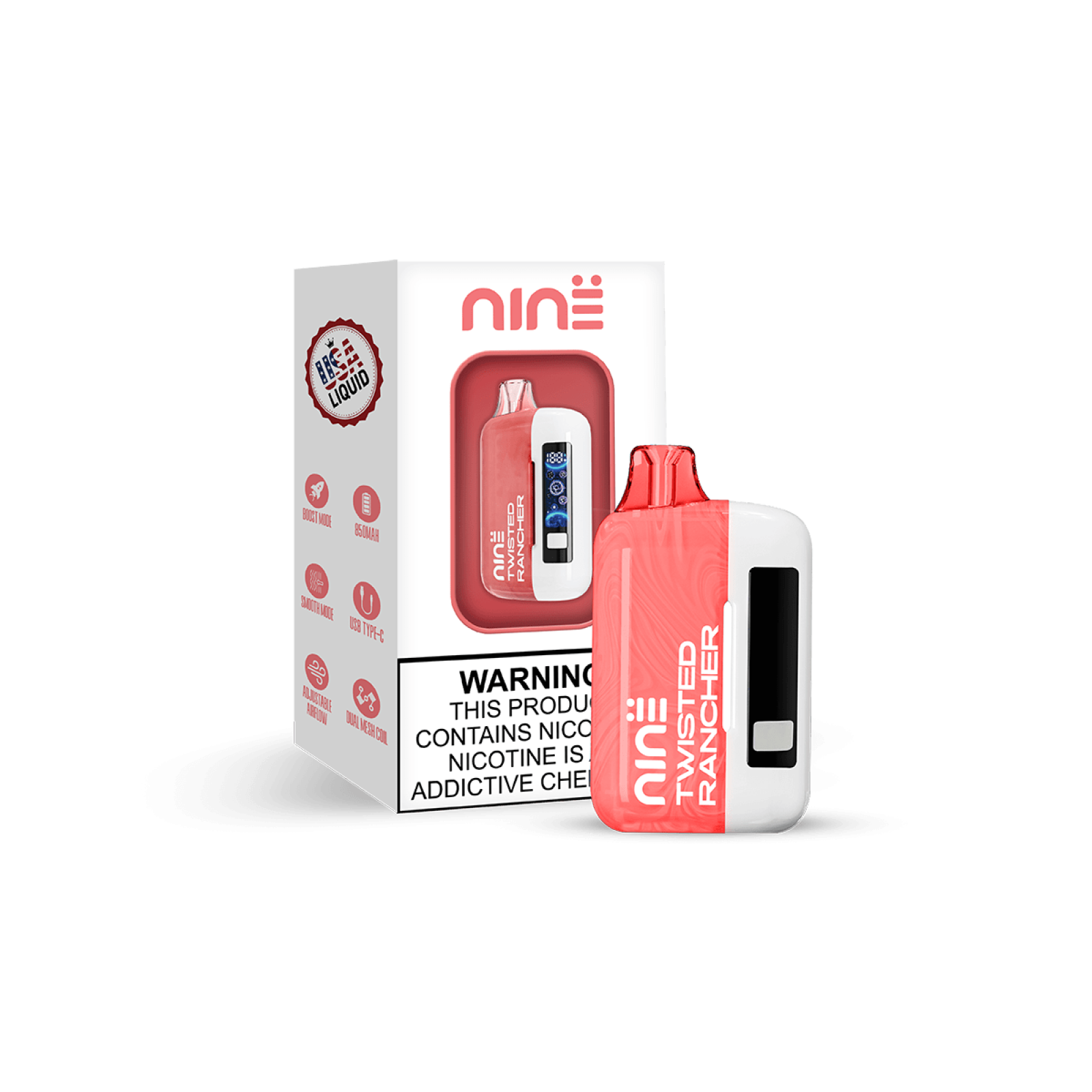 Uno Nine Kit 30K - Disposable Vape (5%) (Box of 5) TX Compliant