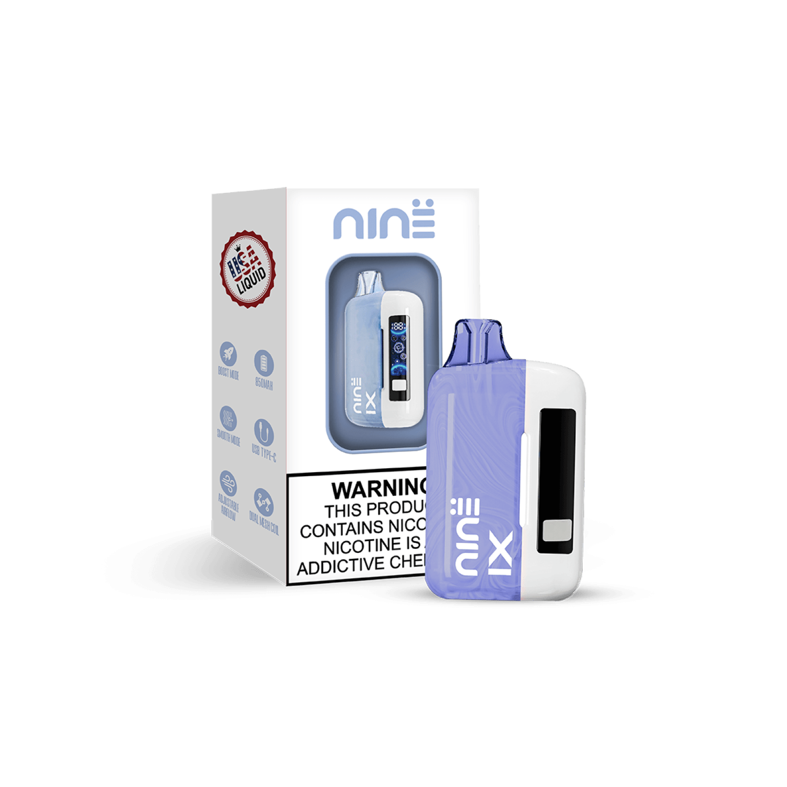 Uno Nine Kit - (TC)Disposable Vape (5% - 30,000 Puffs) - Box of 5 (TEXAS COMPLIANT)