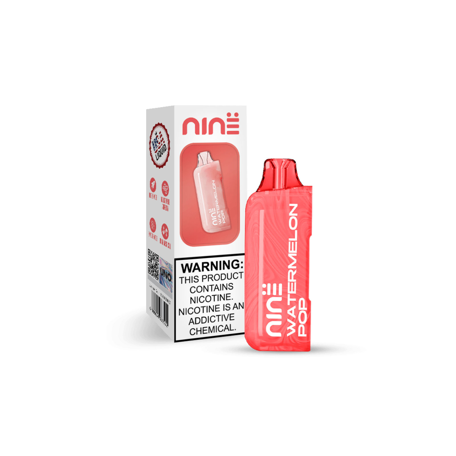 Uno Nine Pod - (TC)Disposable Vape (5% - 30,000 Puffs) - Box of 5 (TEXAS COMPLIANT)