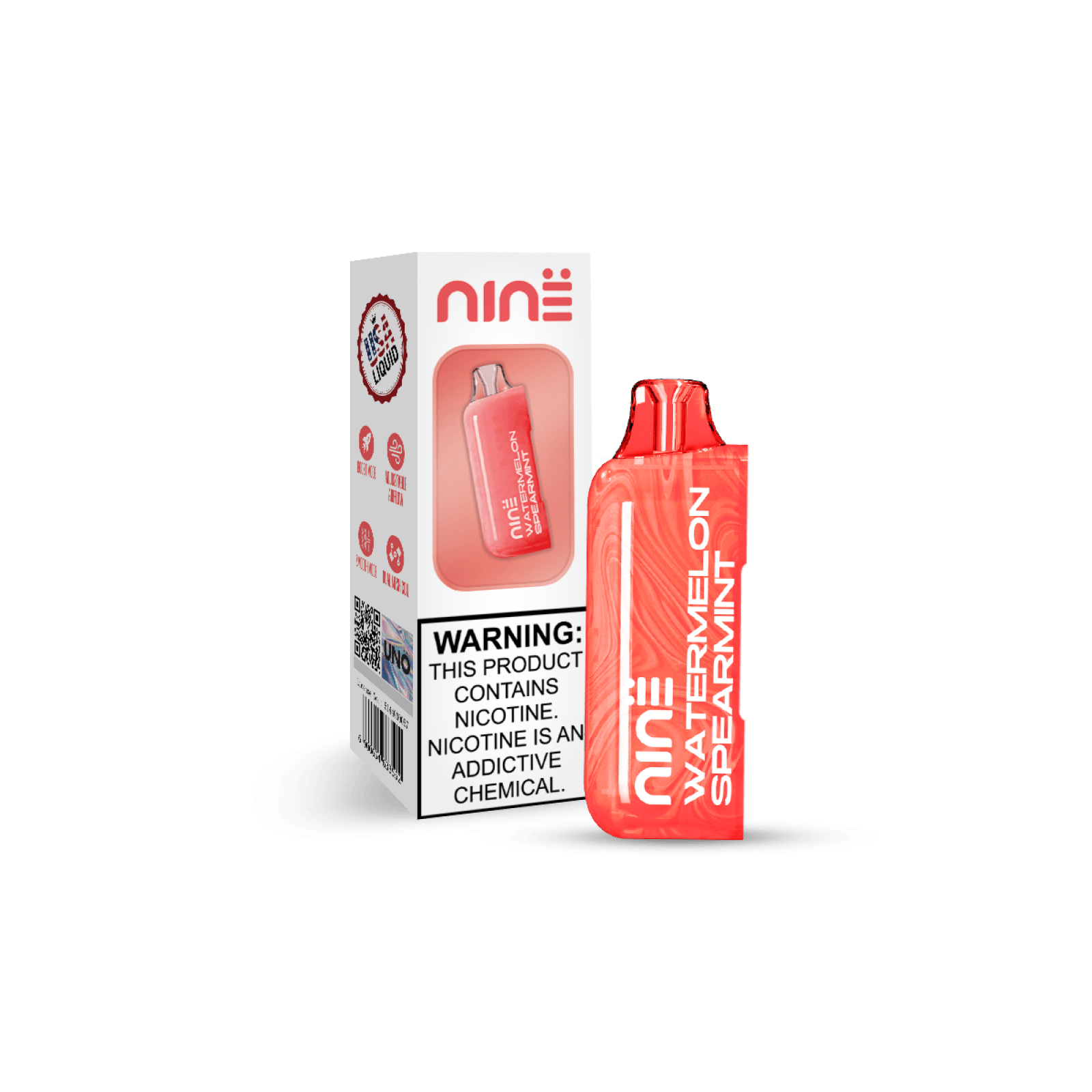 Uno Nine Pod - (TC)Disposable Vape (5% - 30,000 Puffs) - Box of 5 (TEXAS COMPLIANT)