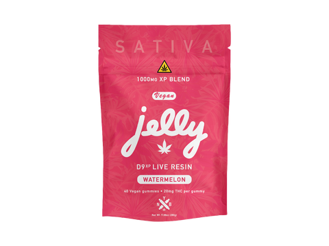 NYB Jelly - THC+ D9 XP Live Resin Vegan - Delta Gummies ( 20mg x 40 Gummies)