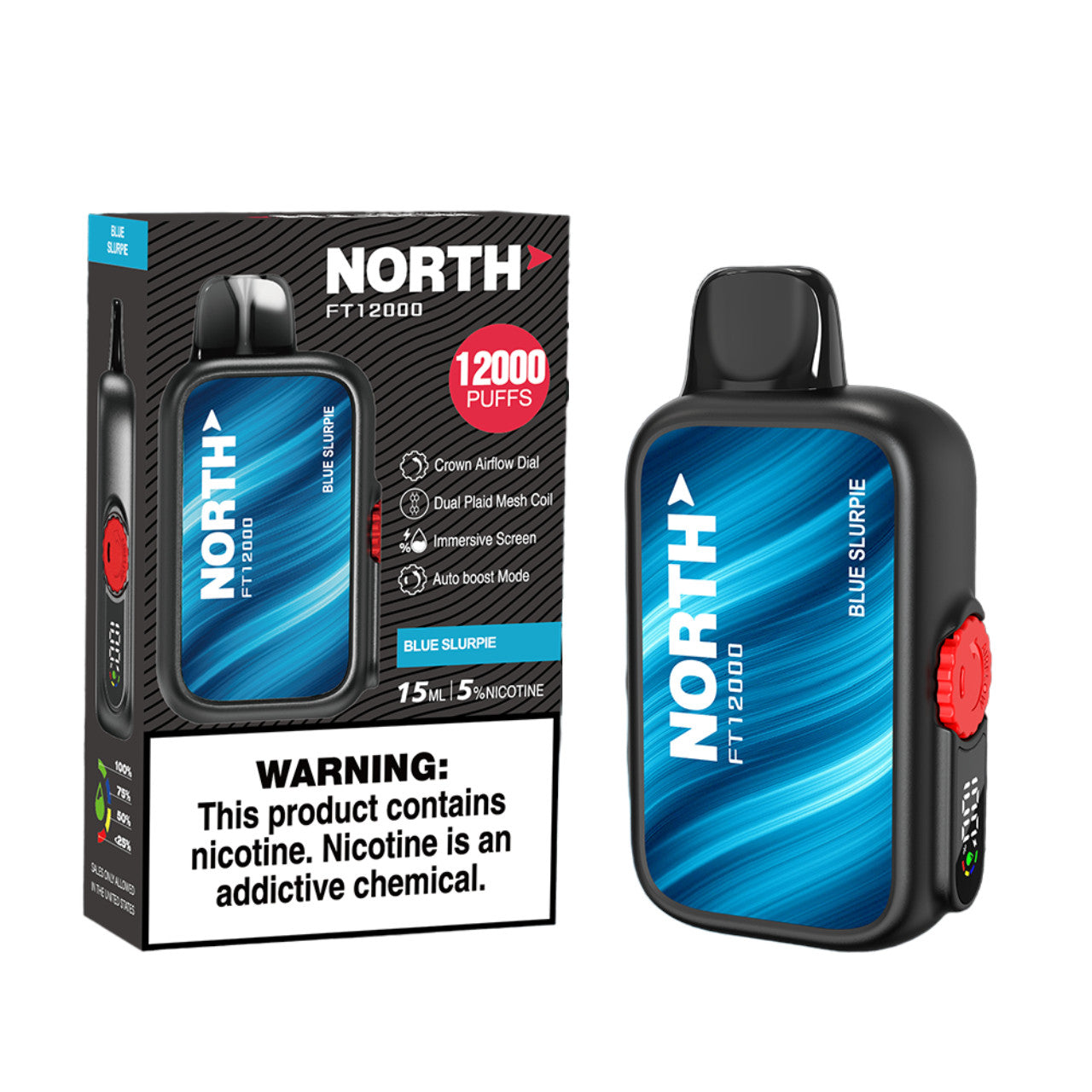 North FT12000 - Disposable Vape (5% - 12,000 Puffs) - Box of 10