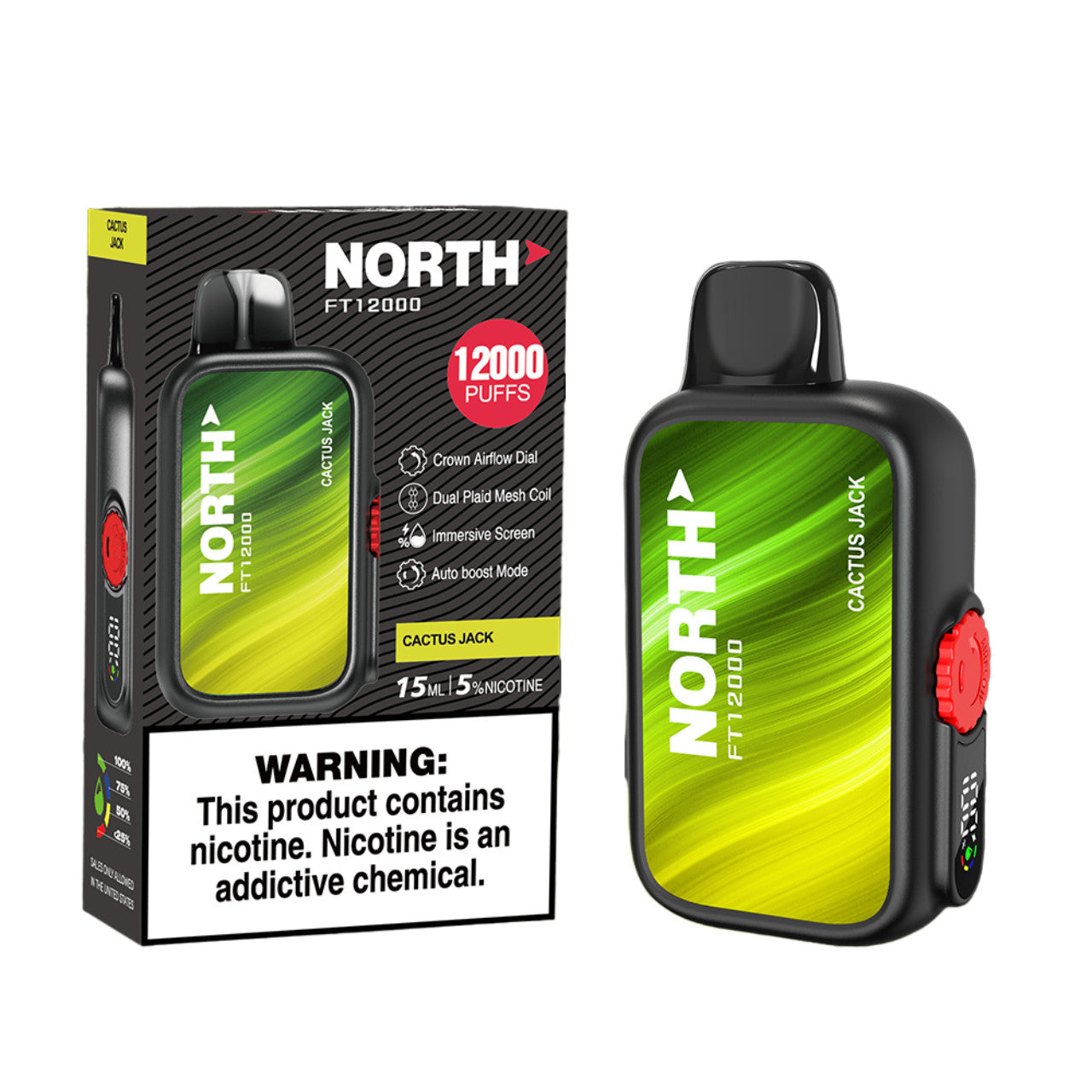 North FT12000 - Disposable Vape (5% - 12,000 Puffs) - Box of 10
