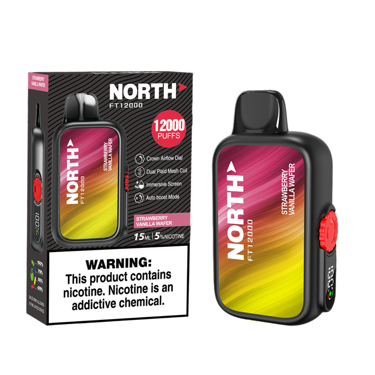 North FT12000 - Disposable Vape (5% - 12,000 Puffs) - Box of 10