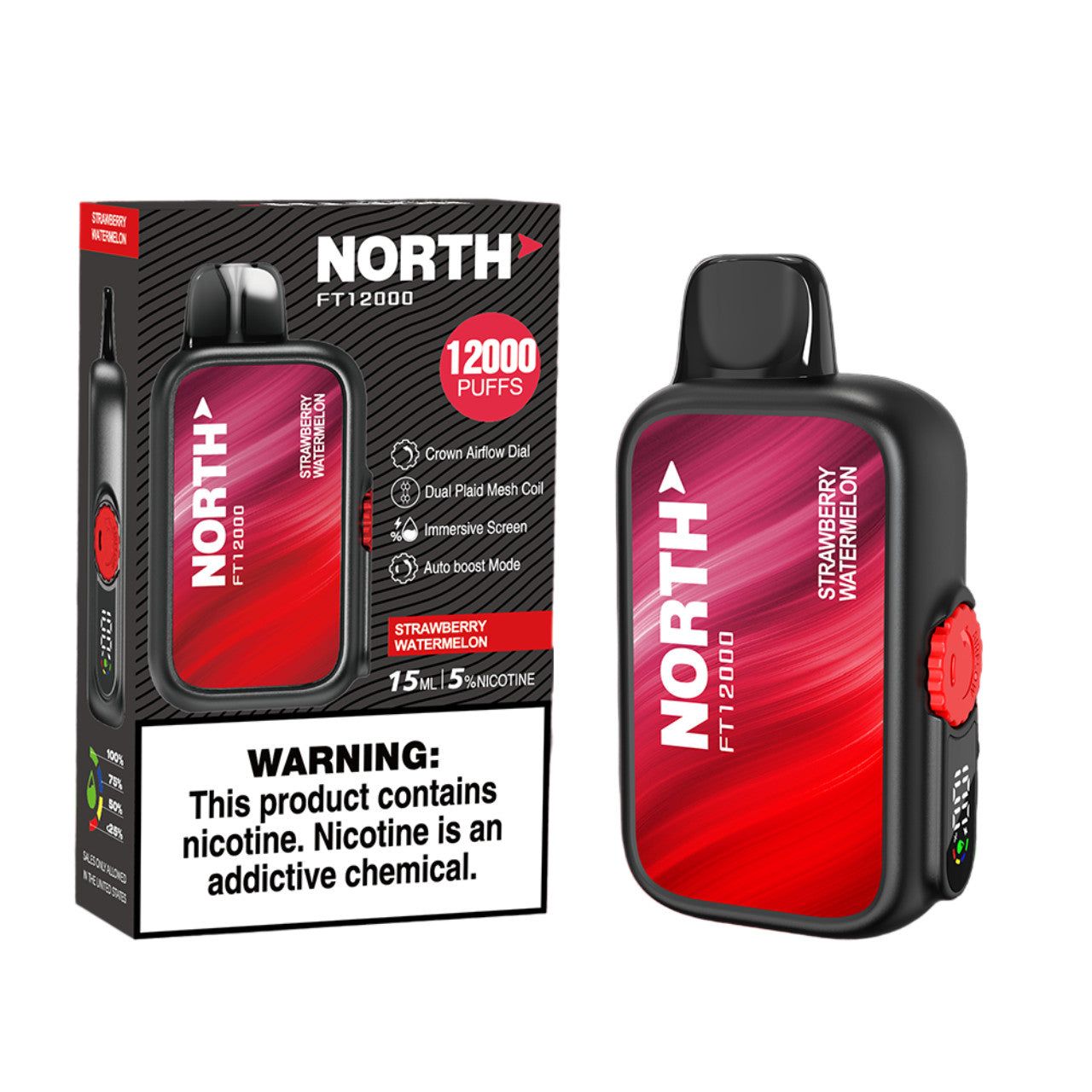 North FT12000 - Disposable Vape (5% - 12,000 Puffs) - Box of 10