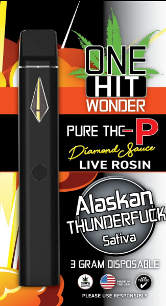 One Hit Wonder - Pure THC-P Diamond Sauce Live Rosin - Delta Disposables (3g)