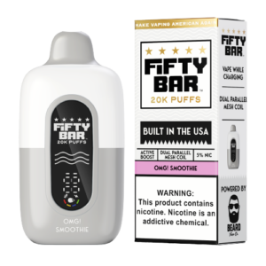 Fifty Bar 20K - Disposable Vape (5%) (Box of 5) - MK Distro