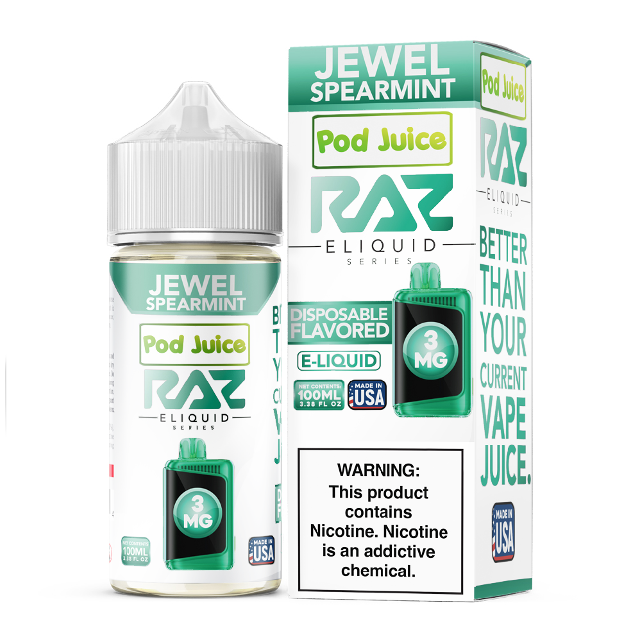 Raz x Pod Juice - Premium E-Liquid (100mL) - MK Distro