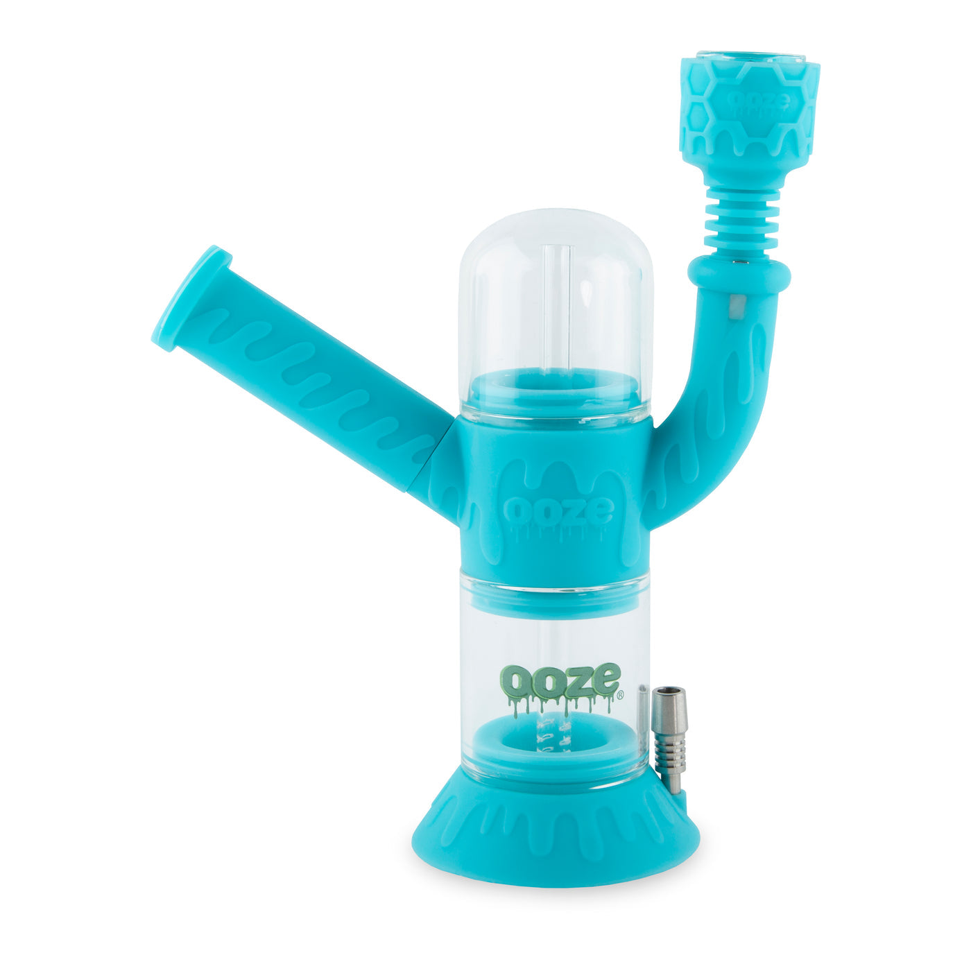 Ooze 4-in-1 (Cranium Silicone) Water Pipe, Dab Rig, Dab Straw & Nectar Collector - Dab Supplies