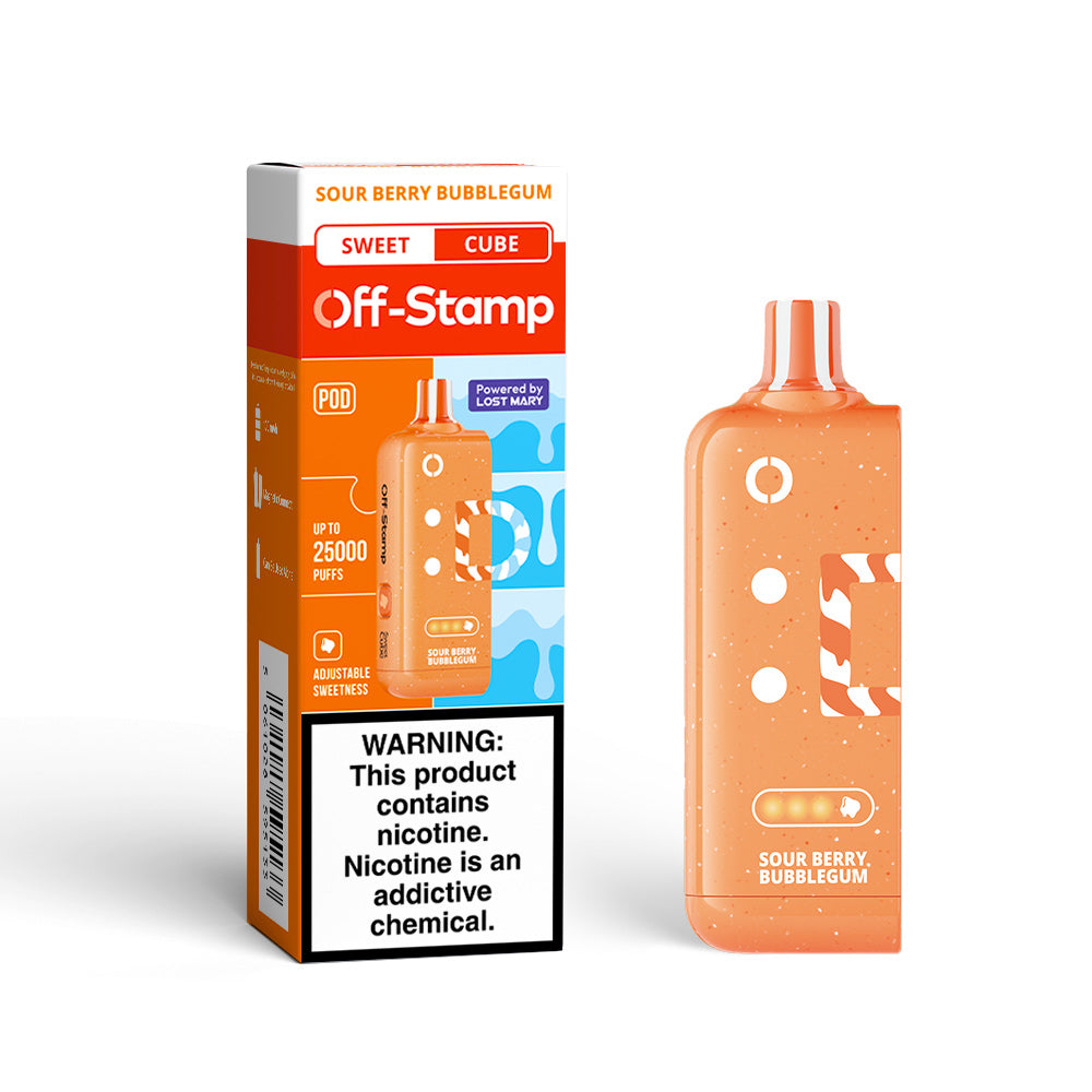 Off Stamp Cube Pod - Disposable Vapes (5% - 25,000 Puffs) - Box of 5 (TEXAS COMPLIANT)