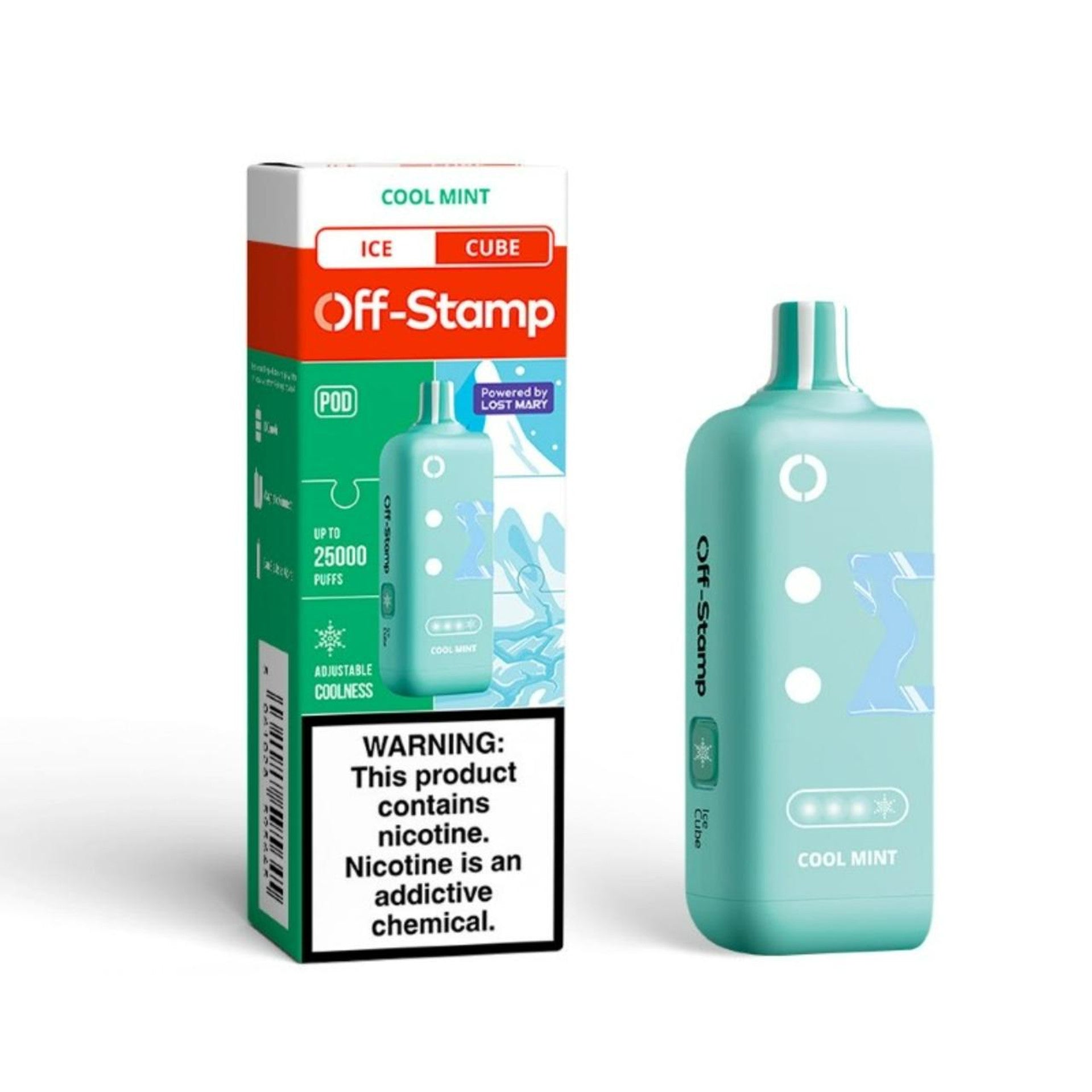 Off Stamp Cube Pod - Disposable Vapes (5% - 25,000 Puffs) - Box of 5 (TEXAS COMPLIANT)