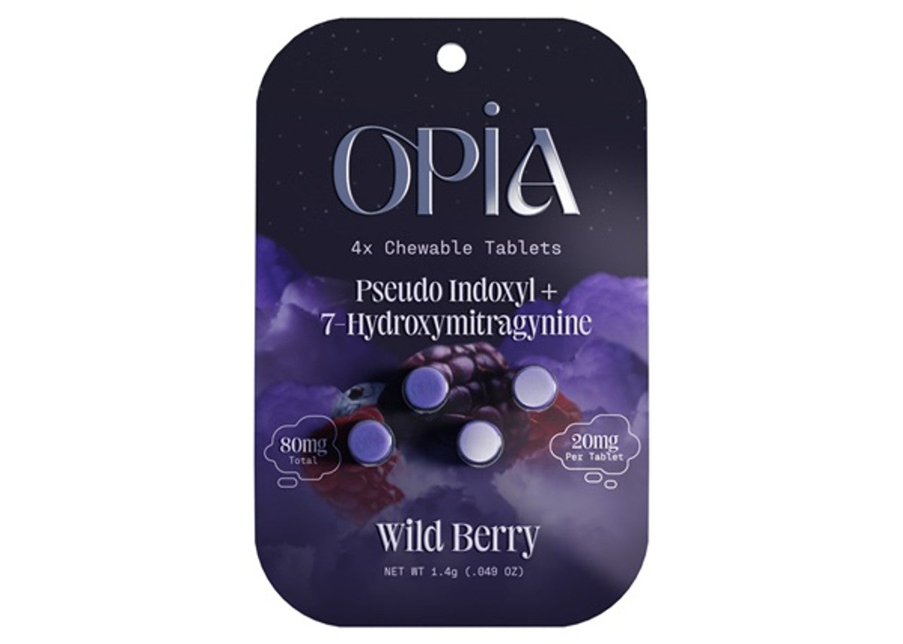 Opia - Pseudo 7-Hydroxymitragynine Tablets (20mg x 4ct) - Kratom Capsules (Single) - MK Distro