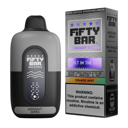 Fifty Bar V2 20K - Disposable Vape (5%) (Box of 5) - Midnight Series