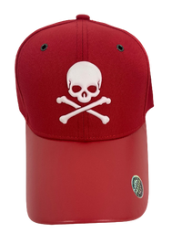 Adjustable Baseball Hat - Skull (Red) - MK Distro