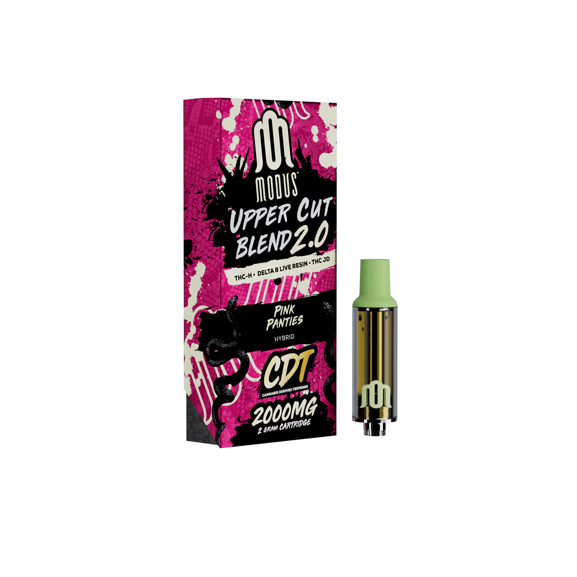 MODUS - Uppercut Blend 2.0 (THC-H + D8 Live Resin + THC-JD) - Hemp Cartridges (2g x 5) - MK Distro