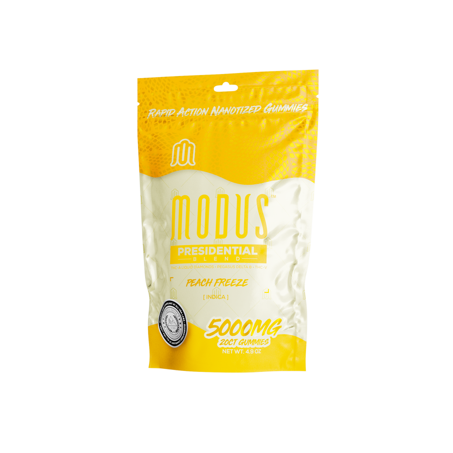 Modus - Presidential Blend (THCA Liquid Diamonds + Pegasus D8 + THCV) - Delta Gummies (5000mg x 5) - MK Distro