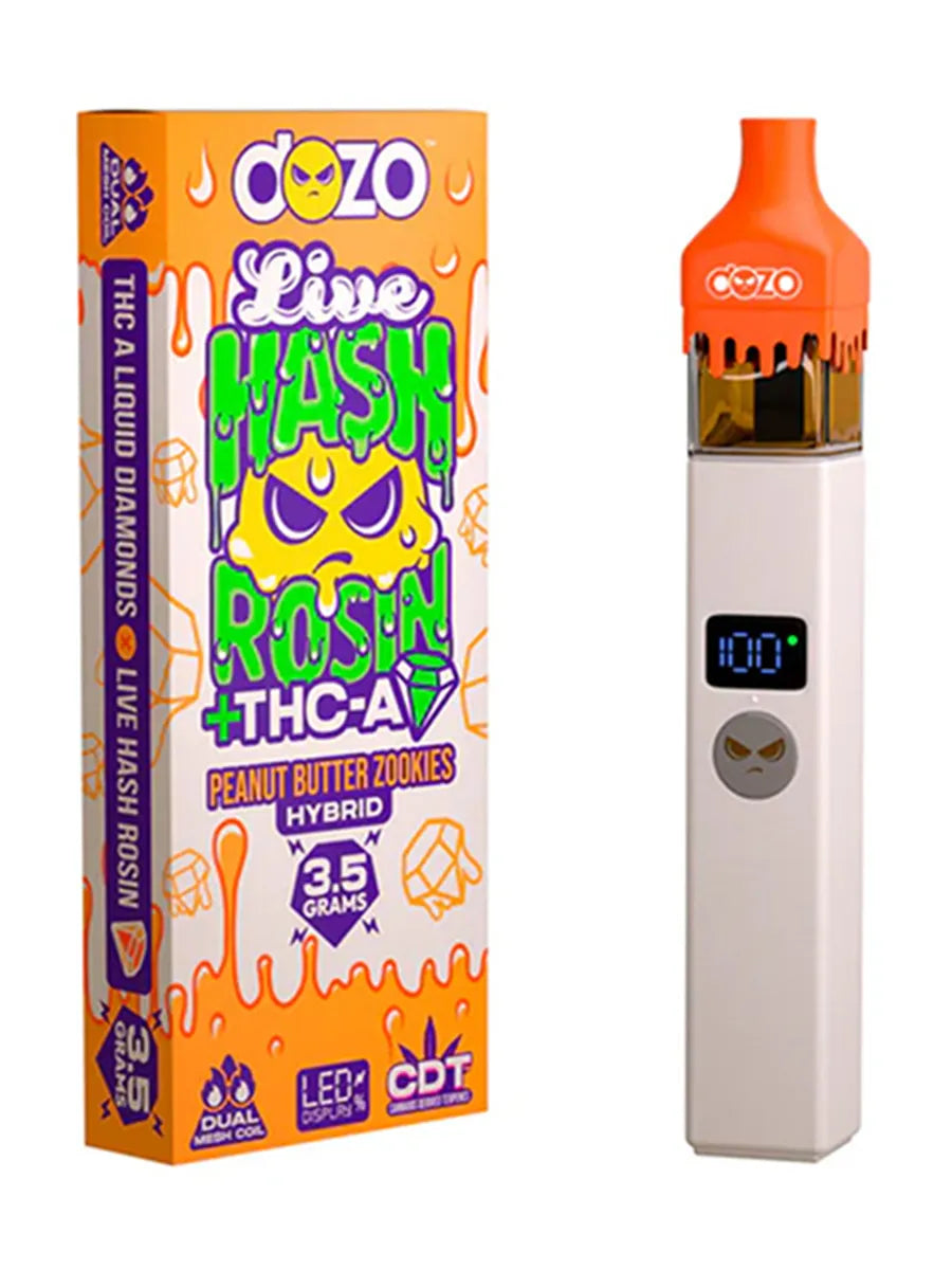 Dozo - Live Hash Rosin + THC-A - Delta Disposable (3.5g) - MK Distro