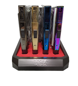 Tesla Coil - Wand Design (61634-T) - Single Flame Refillable Lighters (Box of 12) - MK Distro