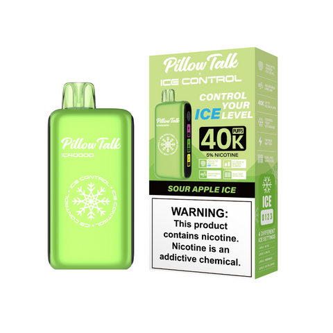 Pillow Talk Ice Control IC40000 - Disposable Vape (5% - 40,000 Puffs) - Box of 5 - MK Distro