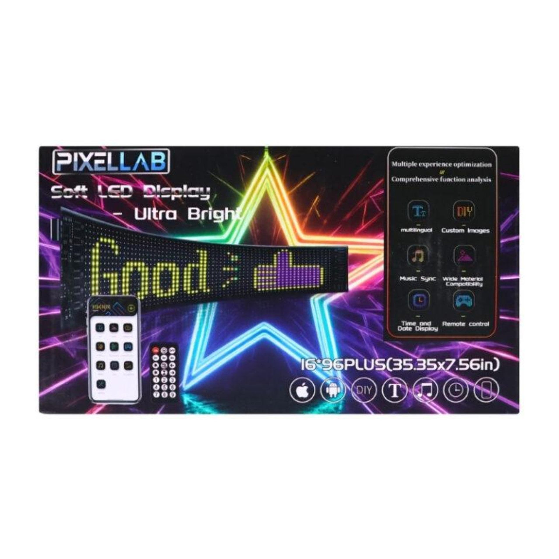 Pixellab - (35.35" x 7.56") Ultra Bright Soft LED Display