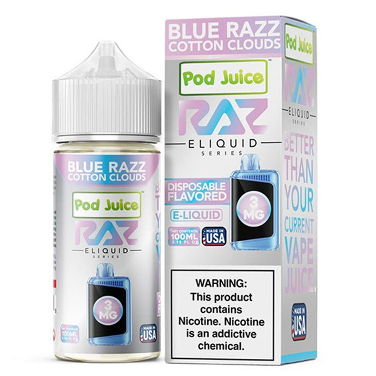 Raz x Pod Juice - Premium E-Liquid (100mL) - MK Distro