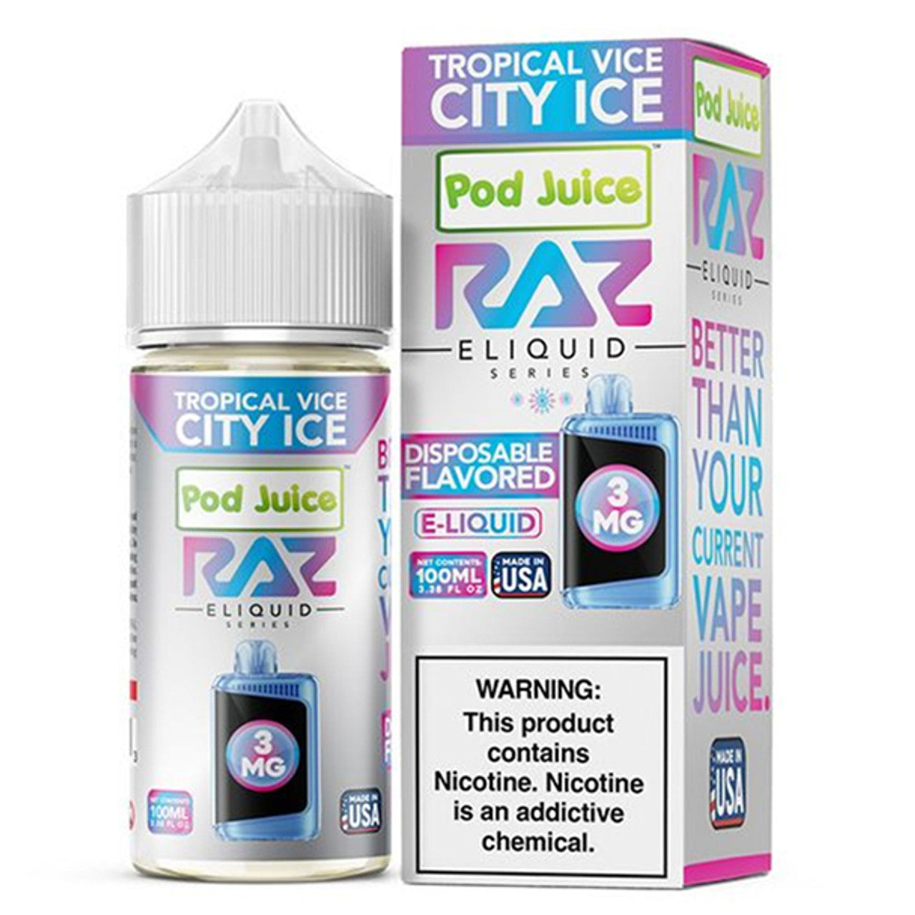 Raz x Pod Juice - Premium E-Liquid (100mL) - MK Distro