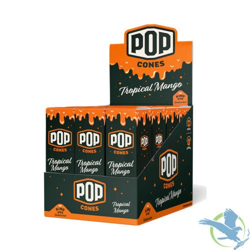 POP Cones - Unbleached King Size- Cones (24 Packs x 3 Cones) - MK Distro