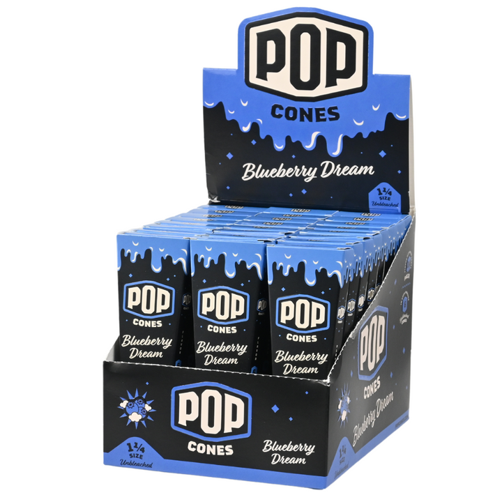 POP Cones - Unbleached 1 1/4 Size - Cones (24 Packs x 6 Cones) - MK Distro