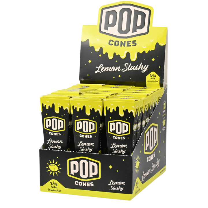 POP Cones - Unbleached 1 1/4 Size - Cones (24 Packs x 6 Cones) - MK Distro