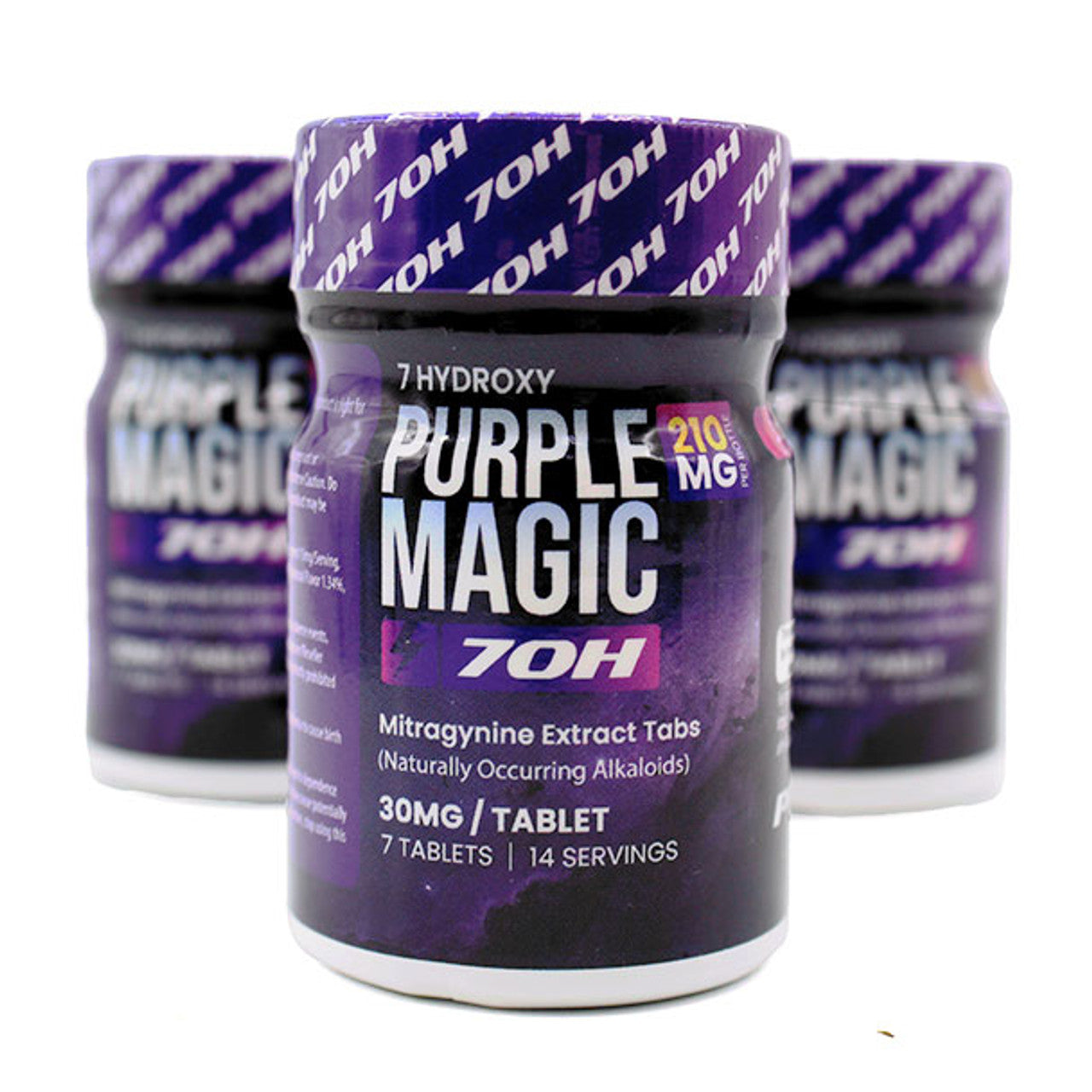 Purple Magic 7OH -Mitragynine Extract Tablets - (210mg,Box of 6) - MK Distro