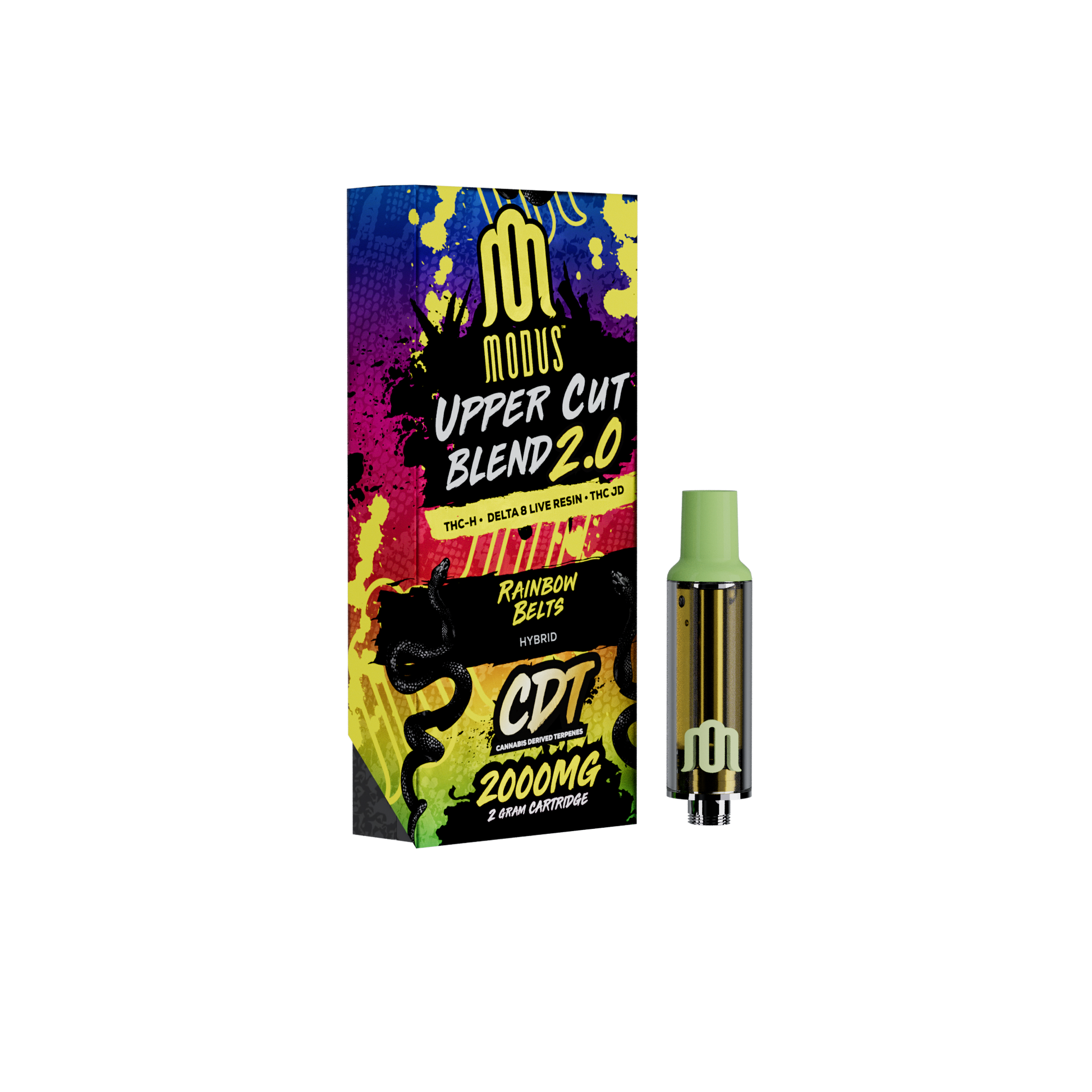 MODUS - Uppercut Blend 2.0 (THC-H + D8 Live Resin + THC-JD) - Hemp Cartridges (2g x 5) - MK Distro