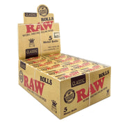 Raw - Classic King Size Slim - 5 Meter Rolling Papers (Pack of 24 x 12) - MK Distro